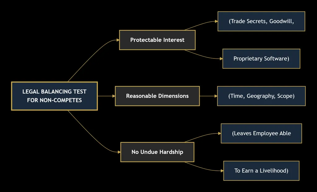 Enforceability of Non-Compete Clauses: Geographic, Temporal, and Scope Limits